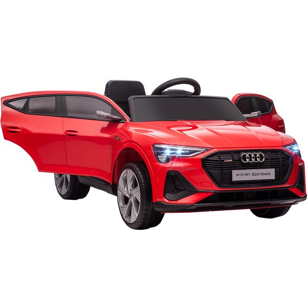 HOMCOM Audi E-tron Licensed 12V Kids Electric Ride On Car with Parental Remote Music Lights MP3 Suspension Wheels for 3-5 Years Red | Aosom Ireland