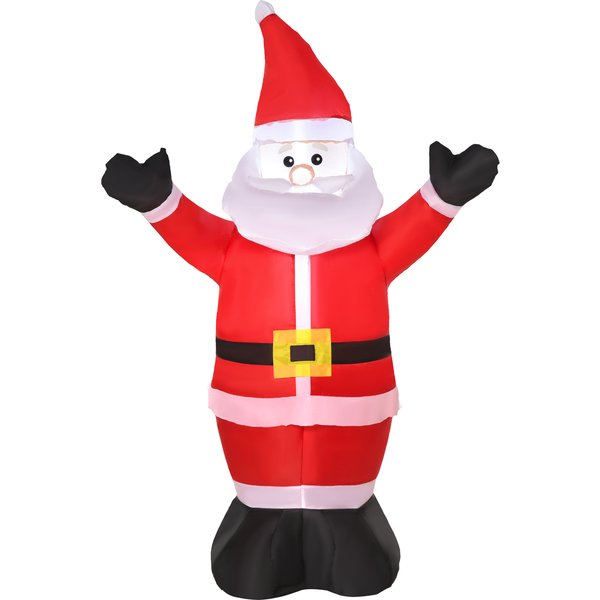 HOMCOM Inflatable 1.2m Santa Claus | Aosom Ireland