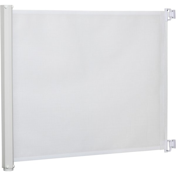PawHut Treppenschutzgitter ausziehbar Türschutzgitter Sicherheitstrennwand PVC Weiß 115x82,5 cm für Kinder & Haustiere Aosom.de