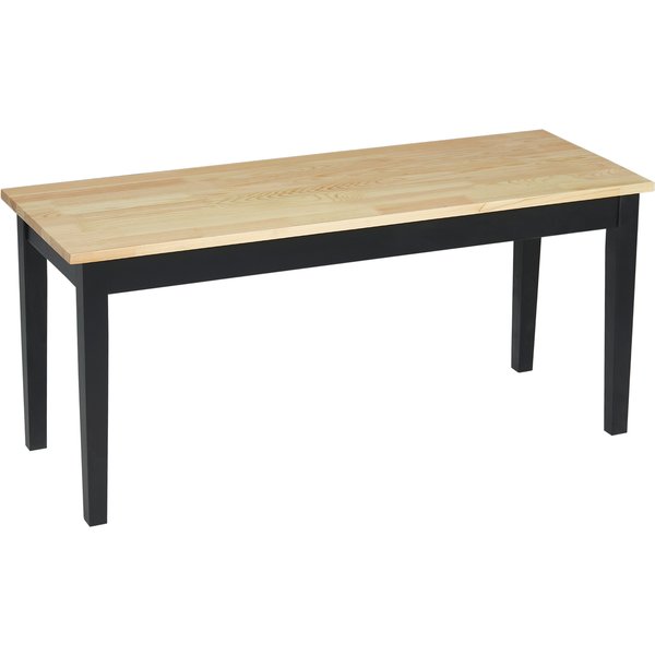 HOMCOM Sitzbank 2-Sitzer Essbank aus Kiefernholz, Küchenbank Wohnzimmerbank bis 220 kg, natur, 102x36x45cm, robust & stilvoll Aosom.de
