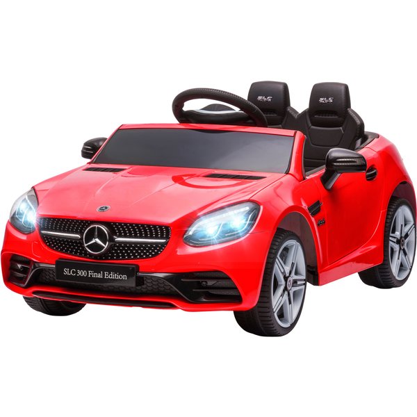 AIYAPLAY Kinderauto Elektro, mit 3-Gang, Fernbedienung, Sicherheitsgurt, Musik USB, LED-Scheinwerfern, für 3-6 Jahre, Belastbarkeit 30 kg, Rot Aosom