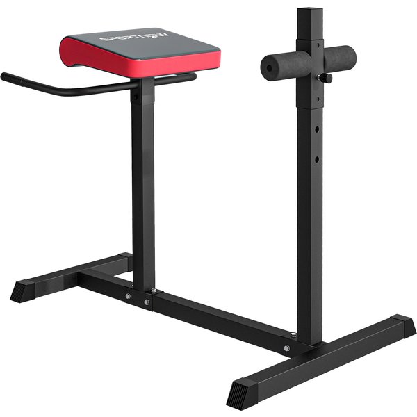 SPORTNOW Back Extension Roman Chair, Hyperextension Bench with Adjustable Leg Roller for Back, Abdominal and Gluteal Training | Aosom Ireland