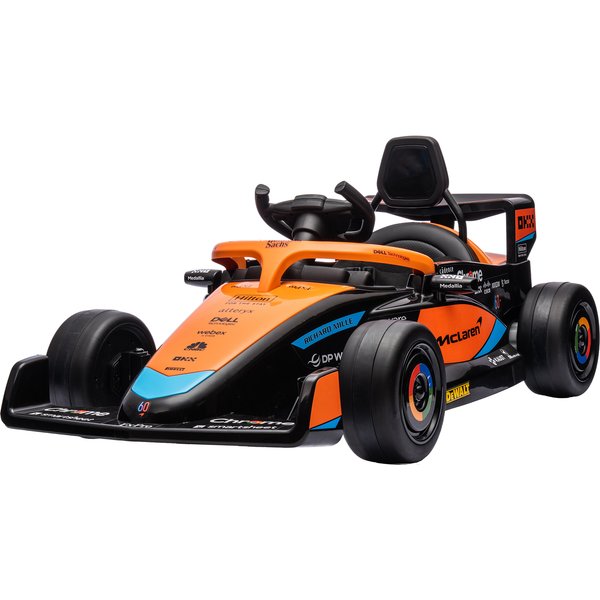 AIYAPLAY McLaren Kinderauto, mit 2-Gang, 2 Motoren, Fernbedienung, MP3 USB, Federung, Hupe, für 3-5 Jahre Kinder, Tragfähigkeit 30 kg, Orange Aosom