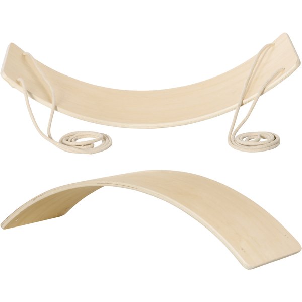 HOMCOM Wood Wobble Board with Ropes, Balance Board for Full Body Workout, Multipurpose for Kids and Adults | Aosom Ireland