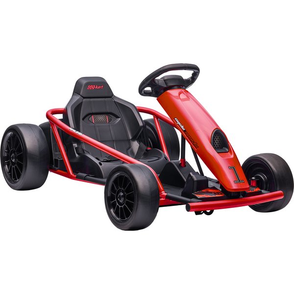 HOMCOM 24V Electric Go Kart for Kids, Drift Ride-On Racing Go Kart with 2 Speeds, for Boys Girls Aged 8-12 Years Old, Red | Aosom Ireland