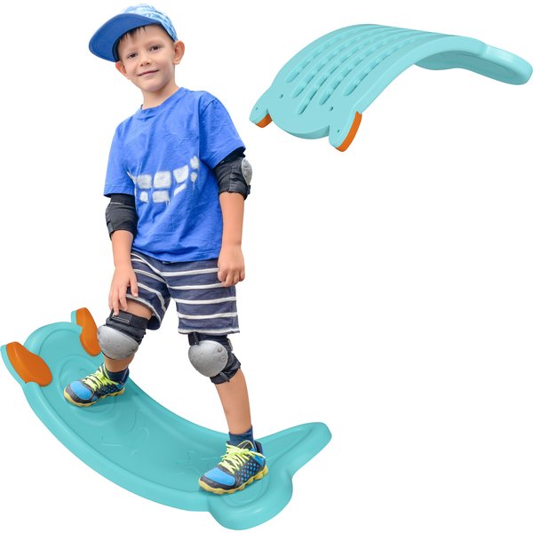 AIYAPLAY Balance Board for Kids Balance Training & Sensory Play, Light Blue | Aosom Ireland