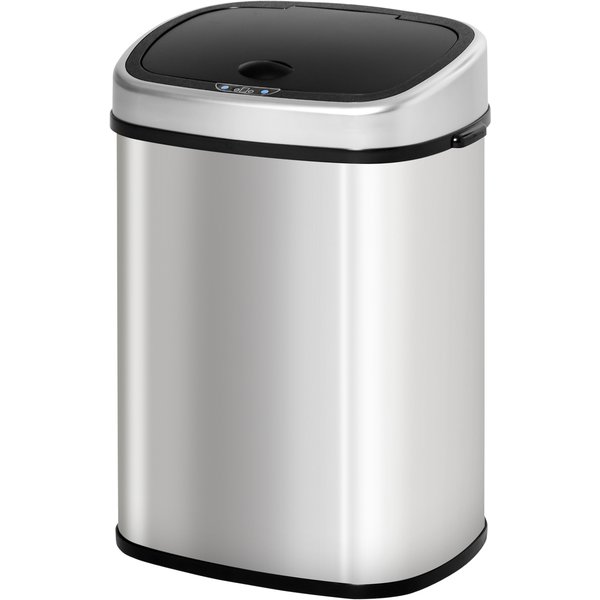 HOMCOM Stainless Steel Sensor Dustbin Automatic Touchless Rubbish Garbage Waste Bin 48L | Aosom Ireland