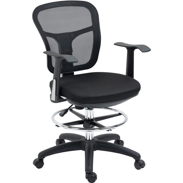 Vinsetto Bürostuhl Ergonomischer Computerstuhl 95-115 cm mit Armlehne & Fußstütze Mesh Schwarz für Büro & Homeoffice Aosom.de