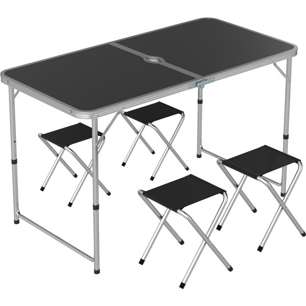 Outsunny Four-Person Foldable Aluminium Picnic Set | Aosom Ireland