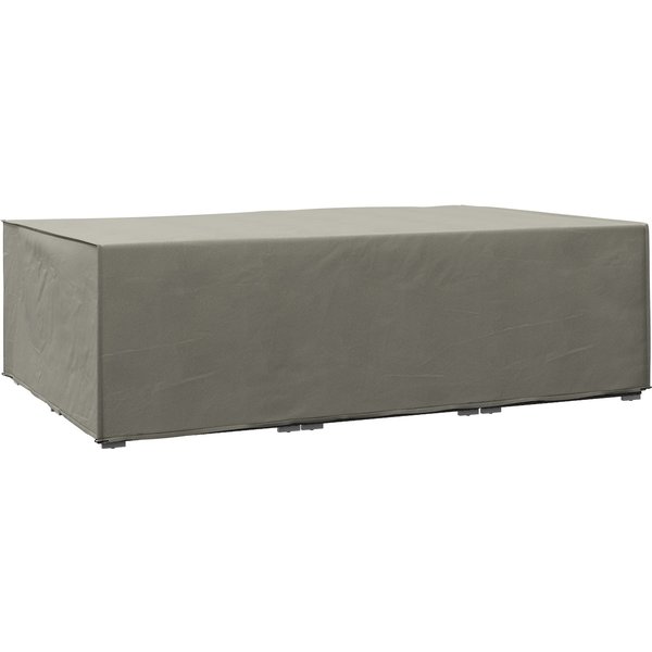 Outsunny Patio Furniture Cover: Rectangular Waterproof Protection for Table & Chairs, 222 x 155 x 67 cm, Grey Aosom UK