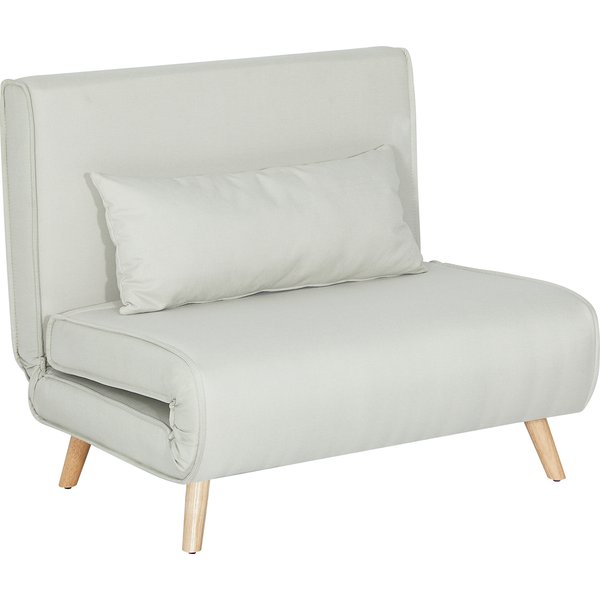HOMCOM Schlafsofa Einzelsofa Klappsofa mit verstellbarer Rückenlehne, nordisch, Leinenimitat für Wohnraum & Gästezimmer Aosom.de