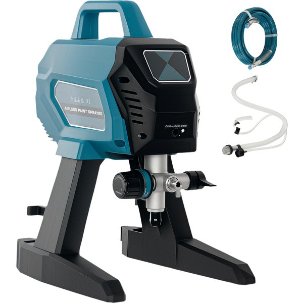 HOMCOM Airless Paint Sprayer, Thinning-Free, Electric Fence Paint Sprayer for Exterior and Interior DIY Painting Projects, Wall Spray Gun Machine, Household Use, 1.5L/min, 200 Bar, 7.5 m Hose | Aosom Ireland