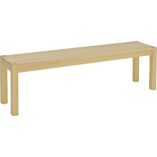 HOMCOM Sitzbank 3-Sitzer Holzbank Essbank im Landhausstil aus Kiefernholz bis 330 kg belastbar Natur 150 x 33 x 45 cm für Küche & Esszimmer Aosom.de