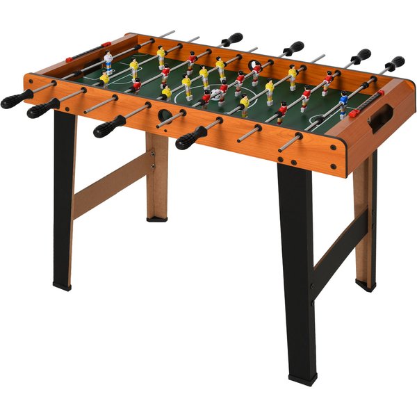 Homcom Mini Babyfoot, Table De Baby-Foot, En Mdf, 22 Joueurs, 2 Balles, 2 Panneaux De Scores, 84,5L X 40L X 61,2H Cm-image