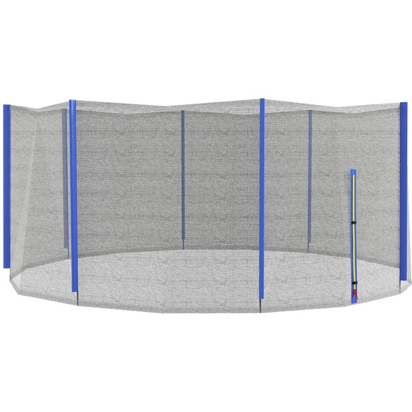 Sportnow Filet De Remplacement Trampoline Ø 366 Cm 8 Poteaux EntréE ZippéE SéCurité Aosom France-image