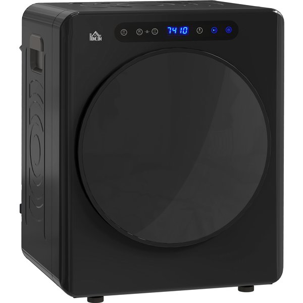 HOMCOM 4kg Compact 40-60℃ Tumble Dryer - Black | Aosom Ireland