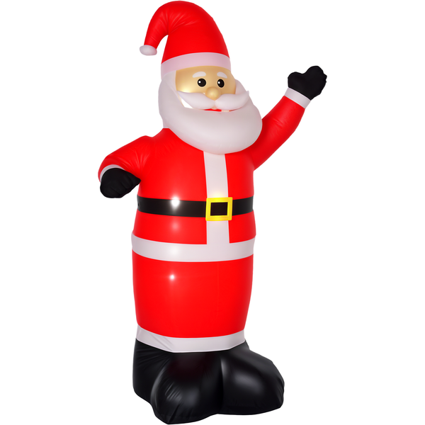 HOMCOM Inflatable 2.4m Santa Claus W/LED lights