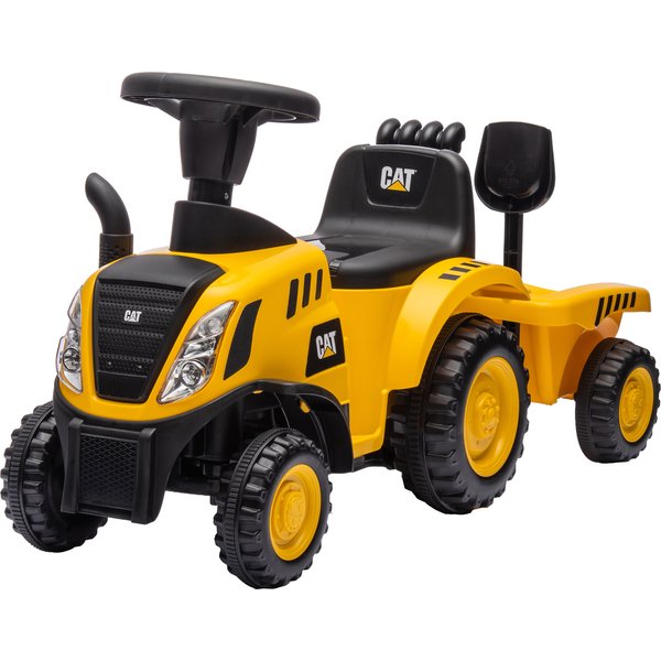 Aiyaplay Camion Jouet Pour BéBéS 12-36 Mois Avec Pelle Et Remorque, En Pp Et MéTal, 91X29X44 Cm, Jaune-image