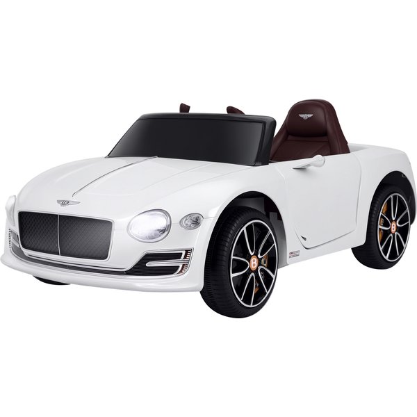 HOMCOM Kinderauto Elektroauto Bentley GT lizenziert mit Fernbedienung, 2 x 390 Motoren, Weiß, 108 x 60 x 43 cm, für Kinder Aosom.de