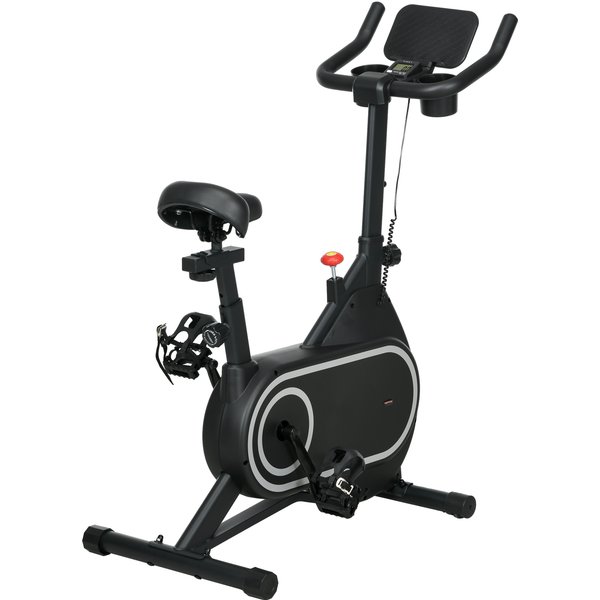 Sportnow VéLo D'appartement Volant D'inertie Silencieux éCran Lcd Guidon Et Selle RéGlables Support Ipad Porte-Gobelet IntéGréS-image