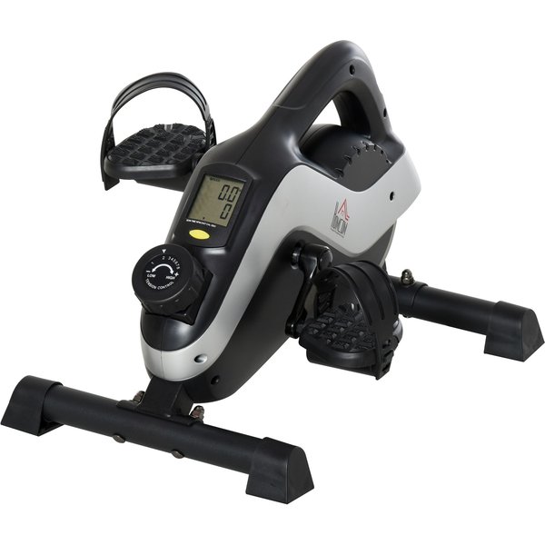 Homcom Mini VéLo D'appartement, VéLo D'exercice Compact 8 Niveaux RéSistance MagnéTique Avec éCran LCD 53 X 44 X 34 Cm Noir-image