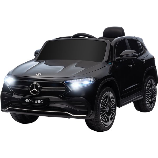 Homcom Voiture ÉLectrique Pour Enfants 3-8 Ans Avec TéLéCommande, Phares Et Klaxon, Noir-image