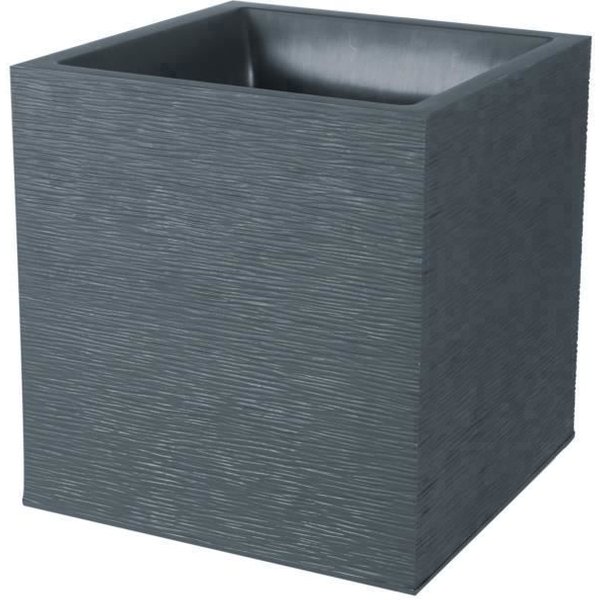 EDA Pot Carré Graphit - 31 L - 39 X 39 X 43 Cm - Gris Anthracite-image