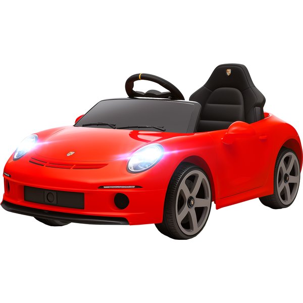 Aiyaplay Voiture Pour Enfants 3-5 Ans Avec Licence Officielle Ruf Gt, TéLéCommande, Ceinture De SéCurité Et Musique, Rouge-image