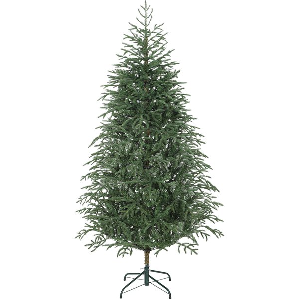 HOMCOM 180cm Artificial Christmas Tree with 1814 Realistic Fire-Resistant Tips, Foldable Metal Base | Aosom Ireland