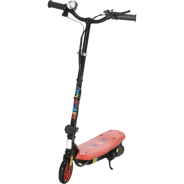 HOMCOM Kids Electric Scooter with LED Headlight Foldable Design Safe and Fun for Ages 7-14 Red | Aosom Ireland
