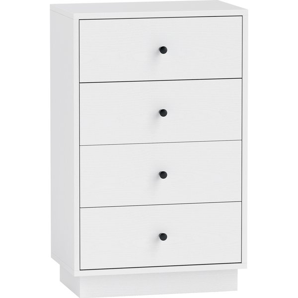 HOMCOM Dresser Sideboard with 7 Drawers Engineered Wood Cabinet in Modern Style 47 x 29 x 75 cm White | Aosom Ireland
