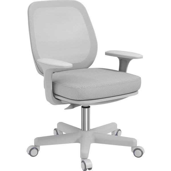 Vinsetto Office chair, Ergonomic swivel desk chair, Height adjustable 55 x 48 x 82,5-94,5 cm Gray | Aosom Ireland