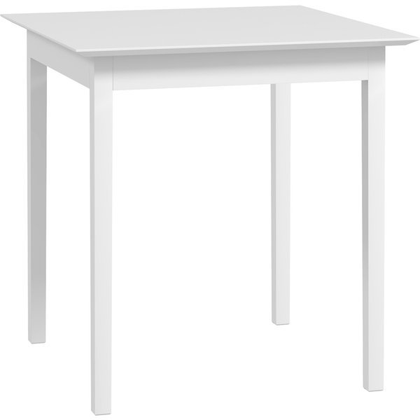 HOMCOM Kitchen dining table square table, modern design, 75 cm x 75 cm x 76 cm, White | Aosom Ireland
