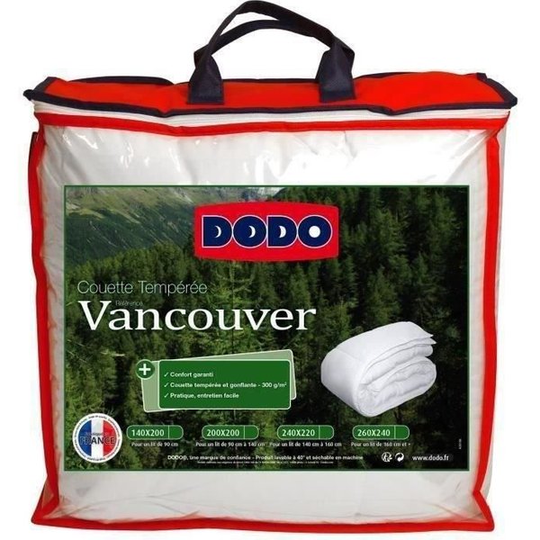 Dodo Couette TempéRéE Vancouver - 200 X 200 Cm - Blanc-image