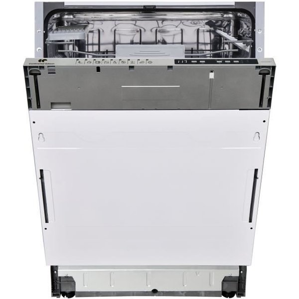 Lave-Vaisselle Encastrable Continental Edison - 14 Couverts - Largeur 59,8 Cm - Classe D - Moteur Induction - 42 Db - Blanc-image