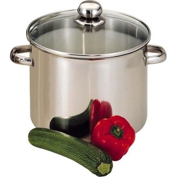 Baumalu Traiteur Inox + Couvercle Verre - 28 Cm-image