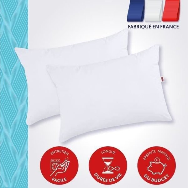 Dodo Lot De 2 Oreillers Tendance 50X70 Cm- 100% Polyester-image