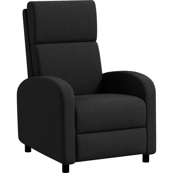 HOMCOM Recliner armchair reclining lounge chair - back adjustable up to 160° integrated footrest | Aosom Ireland
