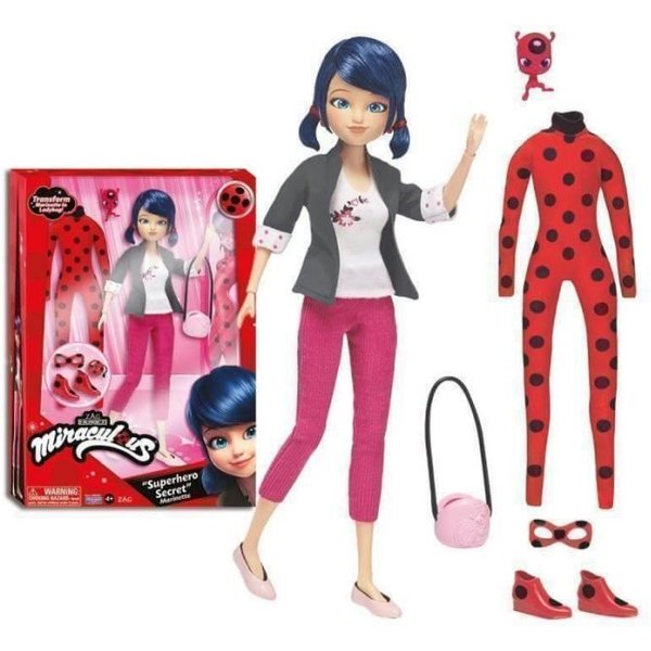 Bandai - Miraculous Ladybug - PoupéE Mannequin 26 Cm Et Ses Deux Tenues-image