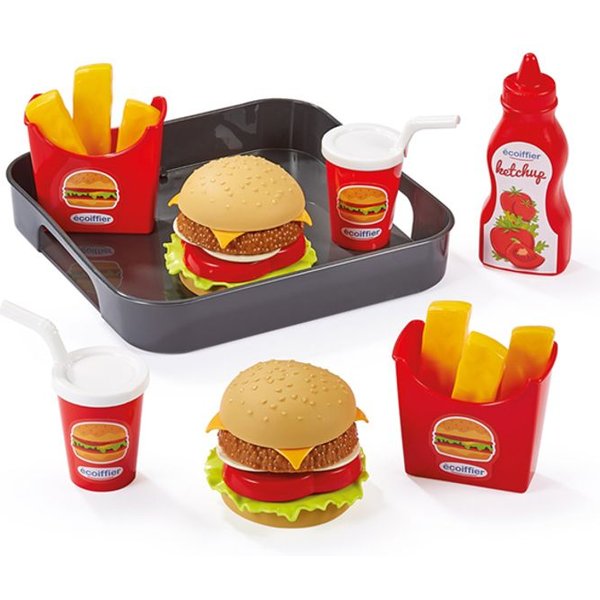 Ecoiffier Chef Plateau Hamburger 19,5 Cm-image