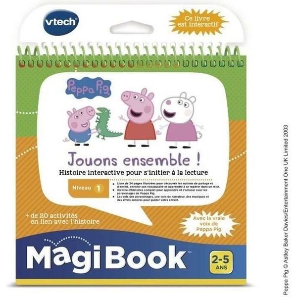 Livre Interactif Magibook - Peppa Pig - Niveau 1 - Vtech-image