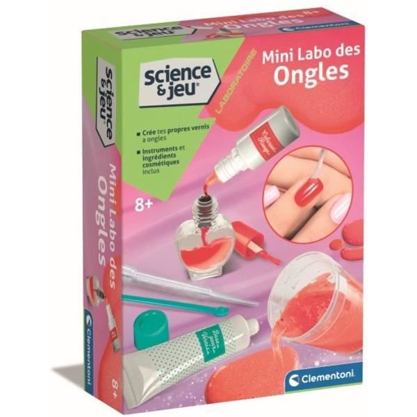 Clementoni - Sciences Et Jeu - Mini Labo Des Ongles - CréE Ton Propre Vernis A Ongles - Des 8 Ans-image