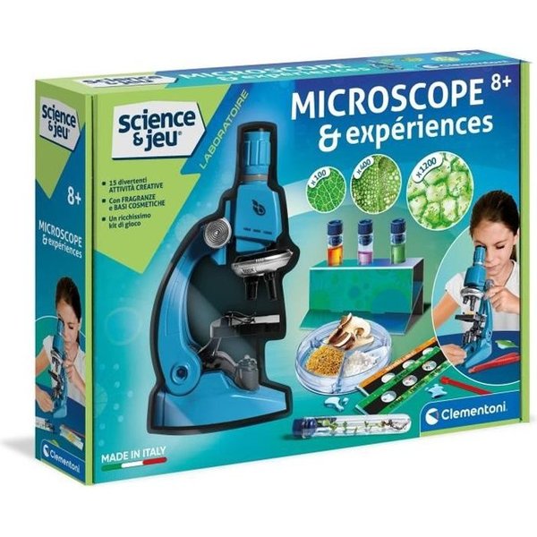 Clementoni - Sciences Et Jeu - Super Microscope Professionnel - 8 Ans Et +-image