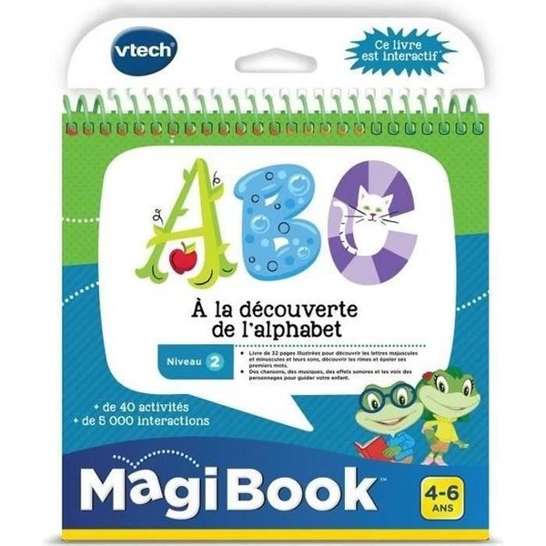 Vtech - Livre Interactif Magibook - Abc, A La DéCouverte De L'alphabet-image