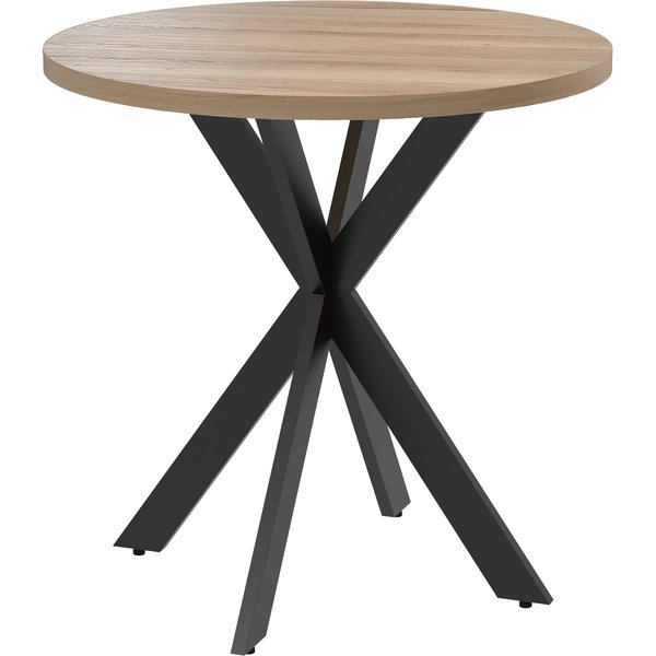 HOMCOM Dining Table 75 x 75 cm Round Kitchen Table for 2-4 People Modern Dining Table with Spider Leg Brown | Aosom Ireland