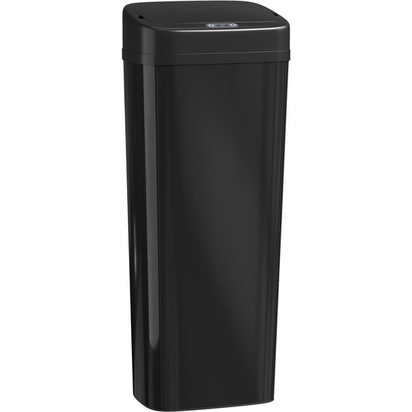 HOMCOM 50L Stainless Steel Sensor Bin - Black | Aosom Ireland