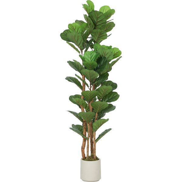 HOMCOM 150cm Artificial Fiddle Leaf Fig Tree - Green | Aosom Ireland