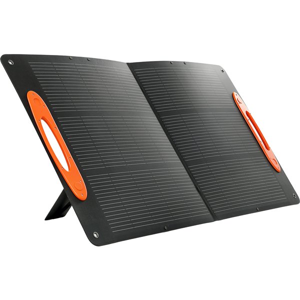 HOMCOM Solar Charger 100W Foldable with USB-A and USB-C for Fast Charging, IP67, Black | Aosom Ireland