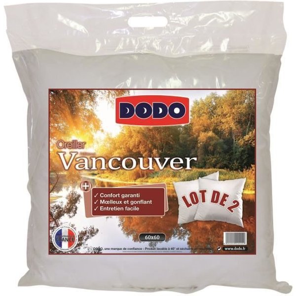 Dodo Lot De 2 Oreillers Vancouver 60X60Cm-image