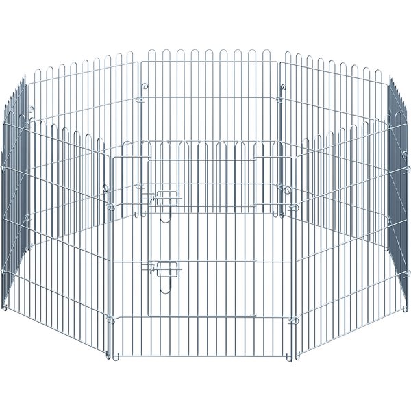 PawHut Freilaufgehege für Welpen 8-teiliger Welpenauslauf & Laufstall, 63x76 cm, sicher & stabil Aosom